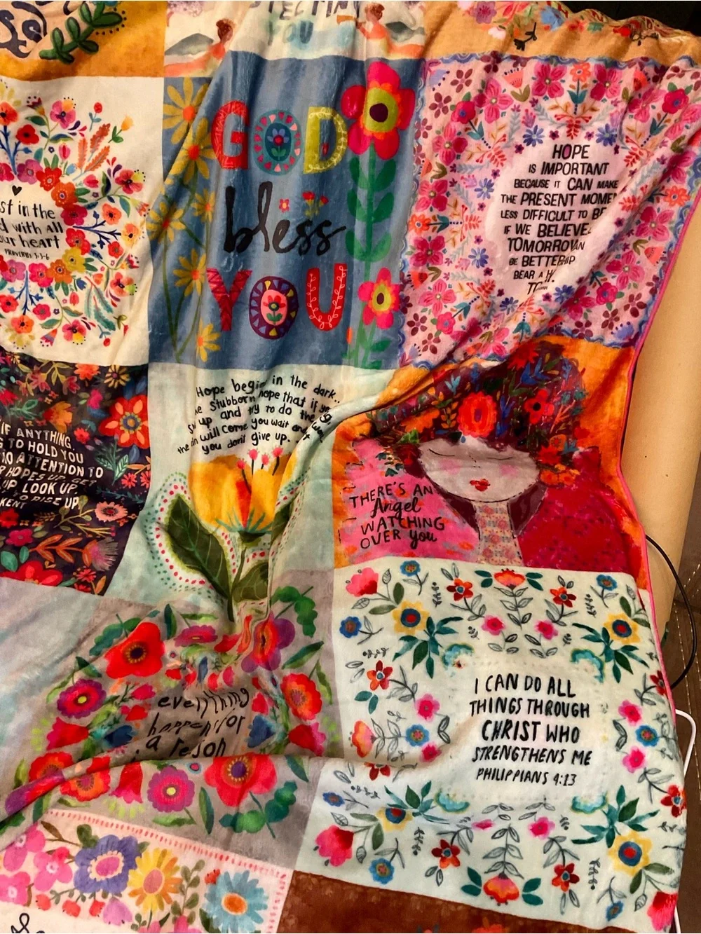 Natural Life XL Cozy Blanket Positivity